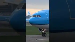 KLM A330-300 at Schiphol! #aviation #a330 #shorts