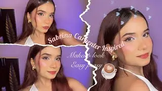 Sabrina Carpenter Makeup Tutorial🫧🌸| soft glam glow up with easy steps ✨💄 