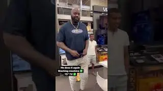 SHAQ buys random family a new washing machine & TV