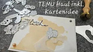TEMU Haul mit Mistery Stanzschablonen und Kartenidee