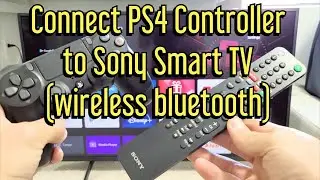 Как подключить/связать контроллер PS4 с Sony Smart TV (беспроводное соединение Bluetooth)