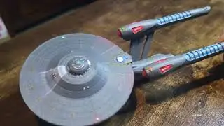 Custom Constitution Class Design 3d printed and hand painted Star trek ship model