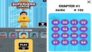 The Superhero League SUPER BOOM Level 49 -64 Walkthrough 3 Stars