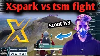 🔥🇮🇳Team xspark vs tsm scrims fight || scout 1v3 || @upthrust esport