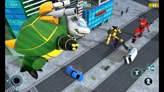 New Turtle Hero Car Transform Robot Shooting Part-1 | Rescue City Transform Robot Android GamePlay