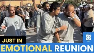 Palestinian Prisoners FREED Reunite With Families in Khan Younis