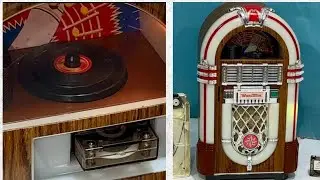 Реставрация обслуживания / 8-трековый кассетный проигрыватель JUKEBOX WURLITZER LEADWORKS 1986 года