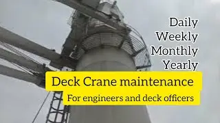 Deck Crane Maintenance and Routine Checks | Mitsubishi Marine Crane | Ship Crane Operation & Safety