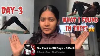 Day-3 of Abs in 30 days challenge app testing ||  what happend this day😱