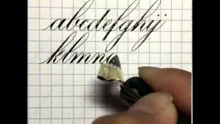Full Lowercase Copperplate Alphabet