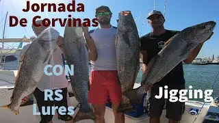 Jornada de Corvinas con RS Lures || Jigging en la Costa de Huelva.