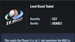 MLB 9 INNINGS 21 - Level Reset Ticket