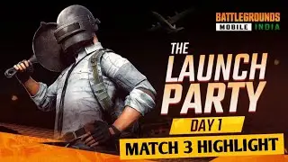 BGMI LAUNCH PARTY MATCH 3 FULL MATCH | HATRICK OF CHICKEN DINNER TEAM IND 😀 | BGMI HIGHLIGHTS
