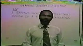 1. Graphing Rational Functions Part A   Definition of Rational Function