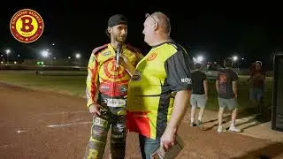 Speedway Birmingham Brummies Keynan Rew Talks With Porky Last Meeting At Perry Barr 25/8/25.