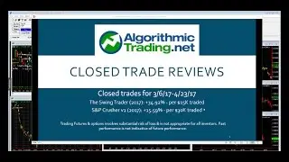 Algorithmic Trading Review: 3/6/17 - 4/23/17