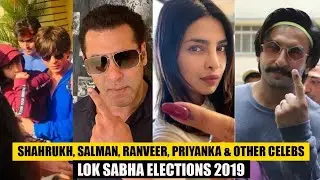 Shahrukh,Salman,Aamir, Amitabh,Ranveer,Priyanka & Other Celebs Cast Their Vote For Elections 2019