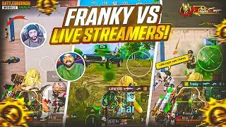 FRANKY VS LIVE STREAMERS 😈 | STREAMER FOUND ME SUS❗| INSANE BGMI CLUTCHES