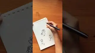 Floral doodles #simple #easy #cute #floral #doodle #art #pretty #shorts #songs #viral #youtubeshorts