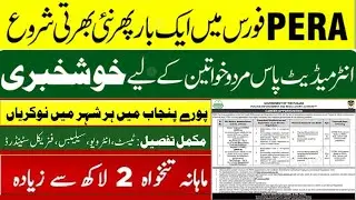PERA FORCE JOBS 2026 || PUNJAB ENFORCEMENT & REGULATORY AUTHORITY JOBS 2026 || LATEST GOVT. JOBS