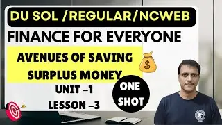 FINANCE FOR EVERYONE  Ways To Save Money(Planning & Budget) One Shot | DU SOL/Regular/NCWEB 1/3/5/7