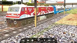 INDIAN RAIL SIMULATOR 3D GAME | WAG9 LOCOMOTIVE TRAIN LUCKNOW MAIL 12229 SPEED 100 KM REACH LUCKNOW
