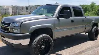 2006 Chevy Silverado 2500 Duramax walk around 20x12 and 33s