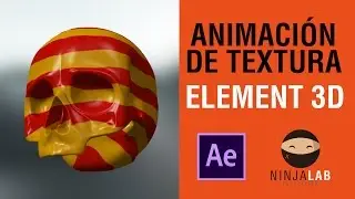 CRÁNEO ANIMACIÓN DE TEXTURA EN ELEMENT 3D  / AFTER EFFECTS