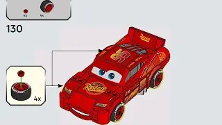 How to build Lego Lighting McQueen! Tutorial 