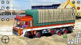 Real Cargo Indian Truck Driving Uphill Mountain Simulator - Android Gameplay