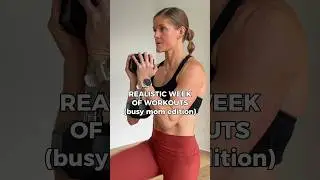 REALISTIC Week of Workouts (Busy Mom Edition!) #shorts #workoutplan #homeworkout