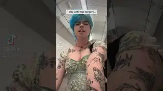 filmed this 1 HOUR before i got TOP SURGERY i am so happy!