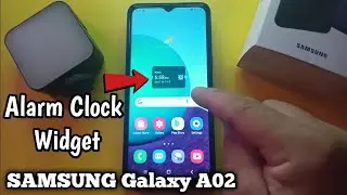 How to Add Alarm Clock Widget to Home Screen in Samsung Galaxy A02