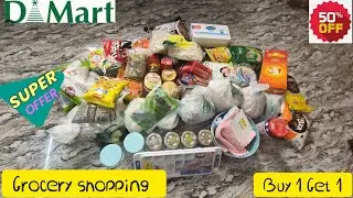 Dmart monthly Grocery🛍 & Daily essentials|| Dmart Sale|| buy1 get1 offers ||Chennai Dmart || offers🤩
