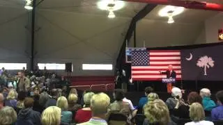 Bill Clinton addresses angry rally attendees