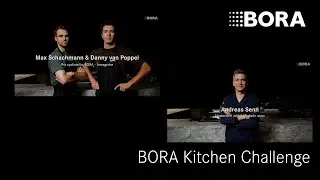 Pro cyclists Danny van Poppel and Maximilian Schachmann face Andreas Senn | BORA Kitchen Challenge