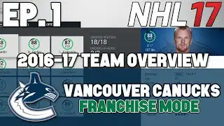 NHL 17 Canucks Franchise ep. 1 - 