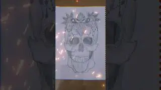 Skull_Art_shorts_Transition_💜 #shorts #shortsvideo #viral #art #viralvideo  #drawing #artcritique