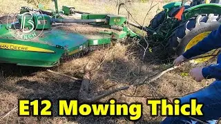 Эп. 379 — John Deere 5075E не справлялся — E12 Пытки при кошении