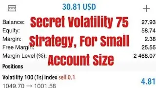 V75 index strategy/ Simple (1) Minute strategy for growing a $10 account/ 99.9% Accuracy