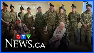 Canadian troops visit northern Ontario veterans for Christmas Eve