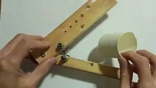 An foldable multifunctional drill hole locator model