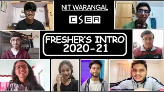 Freshers' Video 2020-21 | CSEA NIT Warangal