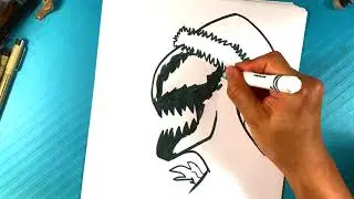 EASY How to Draw CARNAGE CHRISTMAS