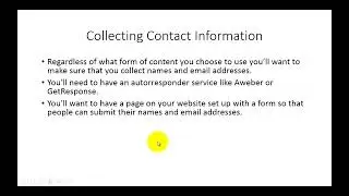 0010 Collecting Contact Information -# expert content course - Content Writing Course