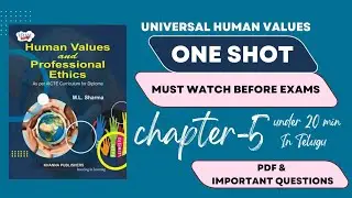 UHV Chapter 5 Explained in Telugu | B.Tech 2nd year | For all branches