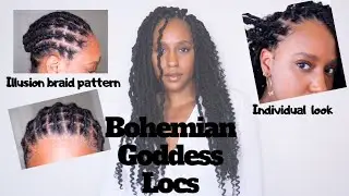 LuluTress Passion Locs | Illusion Braid Pattern| Bohemian Goddess Locs Crochet