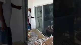 Hurricane impact sliding glass door repair in Deerfield Beach, Fl