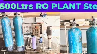 How to service RO plant#500Ltr Ro plant service#FRP Vessel Cleaning process#backwash#rinse#drain