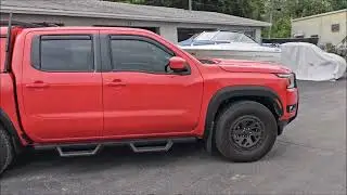Окраска в цвет LEER TOPPER &mdash; NISSAN FRONTIER PRO X 2025 года &mdash; оранжевый цвет AFTERBURN &mdash; краска ...